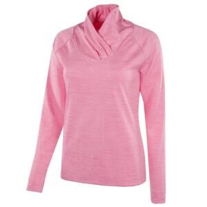 Galvin Green Women’s Dorali Insulated Golf Mid Layer Pullover Medium Pink Barbie